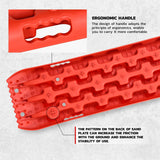 AutoBizarre Set of 2 Pcs Car Recovery Tyre Traction Pad Board Mat Sand Snow Mud Track Off Road Tyre Ladder for Truck, SUV, Off-Road Cars