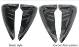 AutoBizarre Car Styling Decorative ABS Plastic Car Side Fender Vents Air Flow Duct Grill Sticker Shark Gill Air Outlet Universal for All Cars - Set of 2 pcs