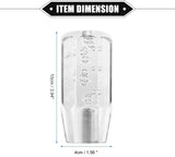 AutoBizarre 10cm Car Gear Stick Crystal Transparent Bubble Gear Knob Gear Shifter Handle Knob with 3 Adaptors for All Manual Transmission Cars