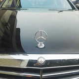 AutoBizarre Mercedes Benz Hood Ornament Bonnet Emblem Zinc Alloy Star Logo Badge