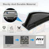 AutoBizarre Car Rear Spoiler Pack of 4 Car Rear Lower Bumper Wing Lip Diffuser Shark Fin Spoiler Universal for Cars