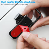 AutoBizarre Car Bumper Security Hook Lock Clips Kit Quick Release Fasteners Bumper Clips for Car Bumpers, Fenders, Trunk and Hatch Lids Compatible with All Cars (Set of 2) (Black Carbon Fiber)