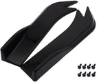AutoBizarre Glossy Black Car Rear Bumper Lip Diffuser Splitter Canard Protector Side Skirt Spoiler Exterior Decoration Universal for All Cars - Set of 2 pcs
