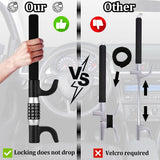 Autobizarre Anti-Theft Heavy Duty 5-Digit Combination Car Steering Wheel Lock Extendable Retractable Keyless Password Code Steering Lock Universal for All Cars, Vans, SUVs, etc.