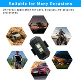 AutoBizarre Anti-Collision Waterproof 7 Color Rechargeable Mini LED Strobe Light Aeroplane Aircraft Drone Warning Flying Signal Safety Strobe Flashing Light for Car Motorcycle Bike Bicycle Drone Helmet