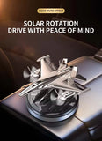 AutoBizarre Solar Powered Car Air Freshener Rotating Jet Shaped Perfume for Car Dashboard