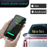 AutoBizarre 14 x 4 Inches Flexible Waterproof DIY Customizable LED Matrix Panel Display Screen Sign Board with Mobile Application and Remote Control for Cars, Home, Office, Shops etc.