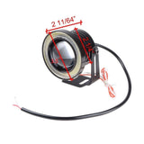 AutoBizarre Car Fog Lamp Blue Angel Eye LED DRL Projector Cob Light 89mm (3.5 inches Front , 2.5 inches Back) - Set of 2
