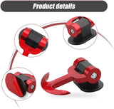 AutoBizarre Car Dummy Tow Hook Bumper Tow Hook 180 Degree Adjustable Self-Adhesive T-Shaped Anchor Shaped Vehicle Towing Hook for Car Decoration Universal for All Cars, SUV
