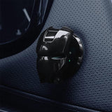 AutoBizarre Car Push Start Stop Button Ring Black Iron Man Cover for Button Protection and Decoration for All Cars