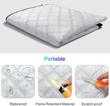AutoBizarre Car Front Window Windshield Sunshade Cover for Sun UV/Water/Snow/Ice/Frost Protection with Mirror Pockets - Universal for All Cars