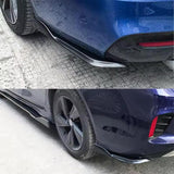 AutoBizarre Glossy Black Car Rear Bumper Lip Diffuser Splitter Canard Protector Side Skirt Spoiler Exterior Decoration Universal for All Cars - Set of 2 pcs