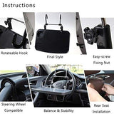 AutoBizarre Multi-Functional Portable Foldable Car Steering Wheel Back Seat Mounted Laptop Desk Food Tray Table With Cup Holder For Food Drink Notebook Laptop etc.