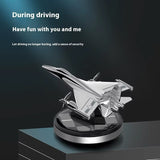 AutoBizarre Solar Powered Car Air Freshener Rotating Jet Shaped Perfume for Car Dashboard