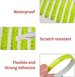 AutoBizarre 20pcs Reflective Wheel Rim Stickers Night Reflective Tape Warning Sticker for Decoration Universal for All Cars Bikes Motorcycles Bicycle Trucks