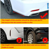 AutoBizarre Car Rear Bumper Lip Diffuser Splitter Car Corner Canard Protector Side Skirt Extension Universal for All Cars – Set of 2 Pcs