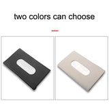 AutoBizarre Car Sun Visor Hanging Tissue Box Holder Napkin Holder PU Leather Rectangular Tissue and Mask Storage Box Tissue Refill Pouch Portable and Durable Interior Decoration Accessory