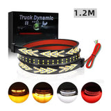AutoBizarre 1.2 Mtrs 3 in 1 Brake Turn Signal DRL Light Truck Tailgate Light Pickup Tail Light Strip Compatible with All Cars, Trucks, SUV, Vans