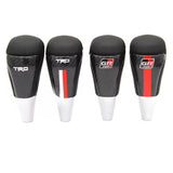 AutoBizarre Car Styling Faux Leather Carbon Fiber Finish Gear Shift Knob with Different Size adaptors for All Automatic Transmission Cars