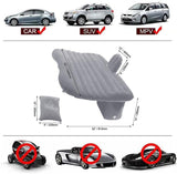 AutoBizarre Car Back Seat Inflatable Air Bed Mattress with Pump & 2 Pillows Portable Car Bed for Kids, Adults, Road Trips, Picnic, Camping Universal for Cars, SUVs, Sedan, Minivan, etc.