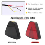 AutoBizarre 12V F1 Style Rear Third Flashing Tail Brake Lights Rear Bumper Pilot Flash Lamp Warning Strobe Stop Safety Light Universal for All Cars, Bikes, SUV, etc