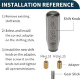 AutoBizarre 15cm Car Gear Stick Crystal Transparent Bubble Gear Knob Gear Shifter Handle Knob with Different Size Adaptors for All Manual Transmission Cars
