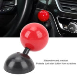 AutoBizarre Car Push Start Stop Button Ring ABS Plastic Joystick Style Cover for Push Start Stop Button Protection and Decoration for All Cars (Red)