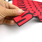 AutoBizarre DIY Federal 595 3D Letters Rubber Tyre Stickers Kit for Decoration Styling Universal for All Cars, Vans, Trucks, Motorcycles