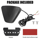 AutoBizarre 12V F1 Style Rear Third Flashing Tail Brake Lights Rear Bumper Pilot Flash Lamp Warning Strobe Stop Safety Light Universal for All Cars, Bikes, SUV, etc