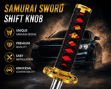 AutoBizarre Samurai Sword Shaped Car Gear Shift Knob Katana Style Personalised Gear Shifter Handle for All Cars