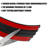 AutoBizarre Car Side Skirt Edge Anti-Collision Anti-Scratch Black Rubber & Chrome Tape Strip 6cm x 4mtrs for Car Door/Side Protection & Decoration Universal for All Cars