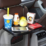 AutoBizarre Multi-Functional Portable Foldable Car Steering Wheel Back Seat Mounted Laptop Desk Food Tray Table With Cup Holder For Food Drink Notebook Laptop etc.