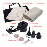 AutoBizarre Car Back Seat Inflatable Air Bed Mattress with Pump & 2 Pillows Portable Car Bed for Kids, Adults, Road Trips, Picnic, Camping Universal for Cars, SUVs, Sedan, Minivan, etc.