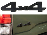 AutoBizarre 3D Raised Matte Black Metal 4x4 Emblem Badge Sticker for All Cars