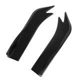 AutoBizarre Glossy Black Car Rear Bumper Lip Diffuser Splitter Canard Protector Side Skirt Spoiler Exterior Decoration Universal for All Cars - Set of 2 pcs