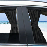 AutoBizarre 4 Pcs Magnetic Car Sunshade Side Window Foldable Privacy Curtains for Sun Protection & Heat Reduction Car Interior Accessory Universal for All Cars