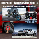 AutoBizarre Car Push Start Stop Button Ring Metal Rotatable Cover Decoration Ring for Push Start Stop Button Protection and Decoration for All Cars