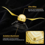 AutoBizarre Solar Powered Golden Ball Angel Wings Car Air Freshener For Car Dashboard