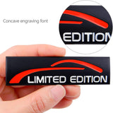 AutoBizarre 3D Raised Black Limited Edition Car Metal Monogram Emblem Badge Sticker for All Cars & Bikes