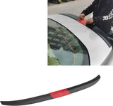 AutoBizarre Car Rear Trunk Tail Wing Adjustable Spoiler 3 Pcs set ABS Plastic Black-Red Trunk Lid Spoiler Universal for All Cars