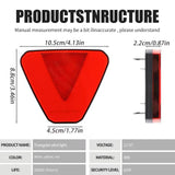 AutoBizarre 12V F1 Style Rear Third Flashing Tail Brake Lights Rear Bumper Pilot Flash Lamp Warning Strobe Stop Safety Light Universal for All Cars, Bikes, SUV, etc