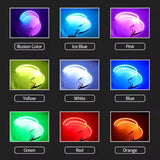 AutoBizarre Demon Eye Devil Angel Eyes RGB Halo Rings for Car & Motorcycle Projector Lenses Decorative Lights for Headlight & Taillight with App Remote Control - Set of 2
