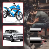 AutoBizarre Car Turbo Sound Exhaust Pipe Silencer Aluminium Whistle Car Blow Off Valve Tip Simulator Universal for All Cars, Bikes, Vans, etc
