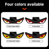 AutoBizarre Wireless Triangle Window Devil Eye Shaped LED Light Solar Powered Demon Eye Light For Car Windshield Universal for All Cars, SUV’s