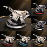 AutoBizarre Solar Powered Car Air Freshener Rotating Jet Shaped Perfume for Car Dashboard
