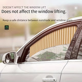AutoBizarre 4 Pcs Magnetic Car Sunshade Side Window Foldable Privacy Curtains for Sun Protection & Heat Reduction Car Interior Accessory Universal for All Cars