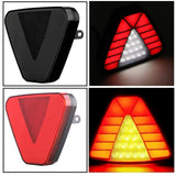 AutoBizarre 12V F1 Style Rear Third Flashing Tail Brake Lights Rear Bumper Pilot Flash Lamp Warning Strobe Stop Safety Light Universal for All Cars, Bikes, SUV, etc