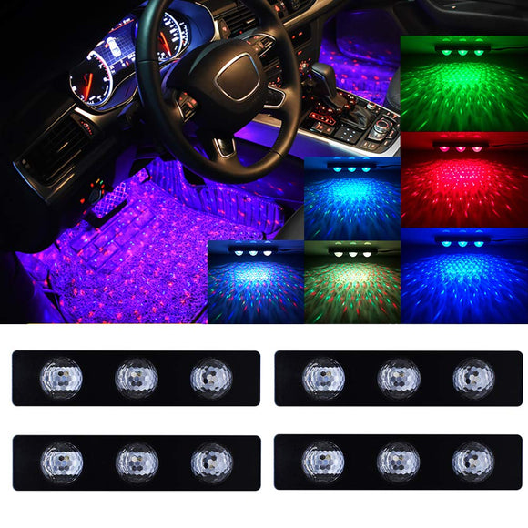 AutoBizarre Car Interior Ambient Star Lights, Multicolor with Music Co
