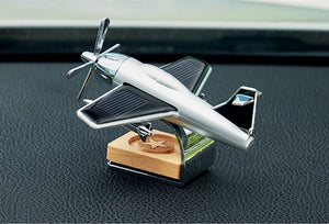 AutoBizarre Aeroplane Aircraft Shaped Solar Powered Rotating Fan Car Air Freshener Car Dashboard Accessory For Car Interior Decoration For All Cars
