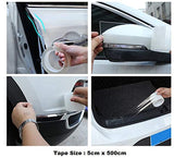 AutoBizarre High Gloss Transparent Anti-Scratch Edge Guard Scuff Plate Protection Waterproof Tape/Paint Protection Film/PPF - 5cm x 500cm